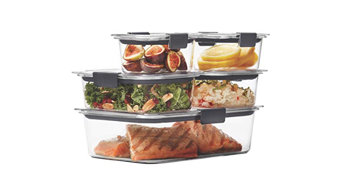 Rubbermaid Brilliance Leak Proof Food Storage Containers With Airtight rubbermaid-brilliance-leak-proof-food-storage-containers-with-airtight
