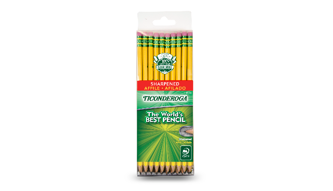 ticonderoga classic yellow no 2 pencils pre sharpened 30 ct