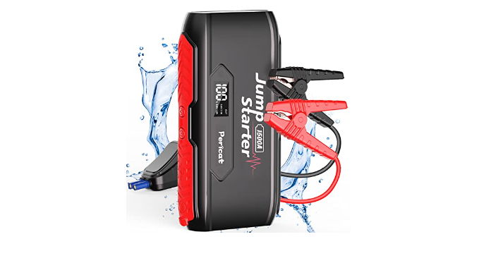 Car Jump Starter,1500A Peak 18000mAh Portable Jump Starter Battery