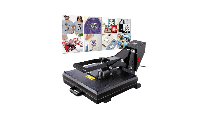 15X15 DIY Heat Press Machine Digital Clamshell T-shirt Sublimation  Transfer