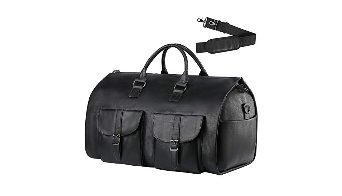 Garment Large Duffel Bag Suit Travel Bag With Shoe Pouch For Men