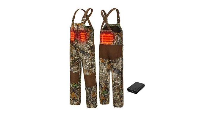  TIDEWE Hunting Bibs Heated with Battery, Insulated