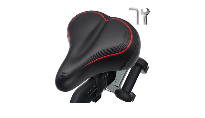 Comfortable Bicycle Seat - Wide Gel Bike Seat Cushion for Women