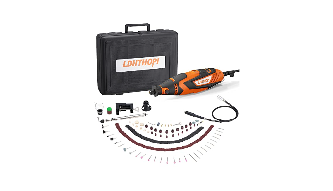 LDHTHOPI Rotary Tool, 180W Engraving Tool with 222 Kits, 32000RPM Engraver  Tool with 6 Variable Speeds, for DIY, Metal Wood Glass Plastic Carving,  Grinding, Sanding, Polishing - Coupon Codes, Promo Codes, Daily