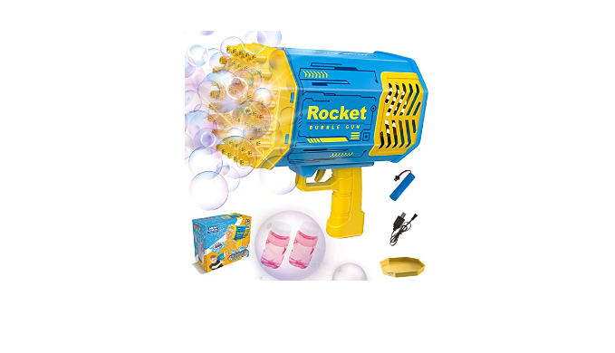 Rocket Launcher Bubble Gun Kid Gun Bubble Electric Toy Gun For Kids - Fun  and Exciting Bubble Blasting Game