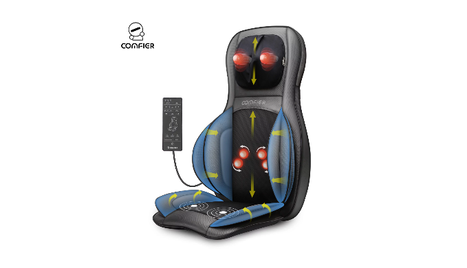 Comfier Shiatsu Neck Back Massager with Heat, Air Compression,Massage Chair  Pad, Gifts CF-WM09A - Coupon Codes, Promo Codes, Daily Deals, Save Money  Today