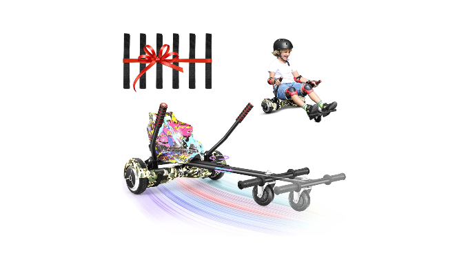 Hoverboard Go Kart Seat Attachment for Balancing Scooter Adjustable Kids  Adults