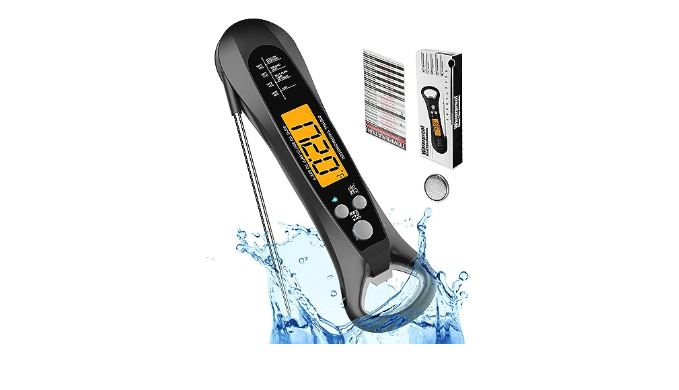 Rouuo Instant Read Meat Thermometer Cooking Fast & Precise Digital