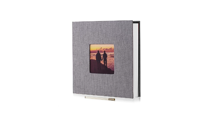 HoneyTolly Large Photo Album Self Adhesive, DIY Scrapbook Album for 4×6  8×10 Pictures, 40 Pages Linen Cover Memory Book, Ideal Gift for Family  Travel Wedding Baby Christmas Anniversary(Grey) - Coupon Codes, Promo