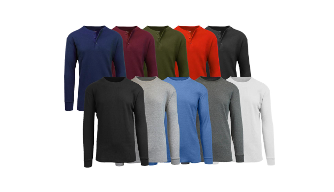 Men's Long Sleeve Thermal Shirts (3-Pack) – GalaxybyHarvic