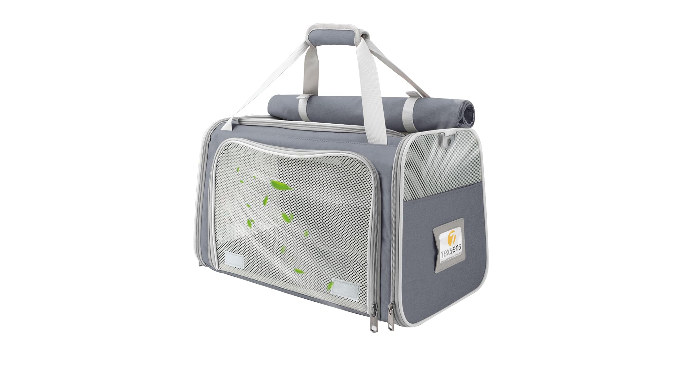 Texsens Cat-Carrier-Large-Pet-Carrier, Soft Cat Carrier for 2 Cats, Pet  Carrier for Cat, Collapsible Cat Bag for Home Outdoor Travel, Airline  Approved, Privacy Protection (Grey) - Coupon Codes, Promo Codes, Daily  Deals, Save