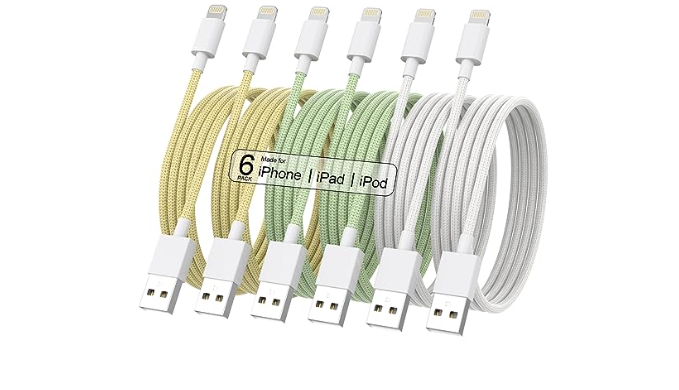  3 Pack [ Apple MFi Certified ]iPhone Charger 6ft,Long Lightning  to USB Cable 6 Feet,Fast Apple Charging Cable Cord 6 Foot for iPhone 14/14  Max/13Pro Max/12Mini/11Pro/11/XS/XR/8/7/6s/iPad,Air Original : Electronics