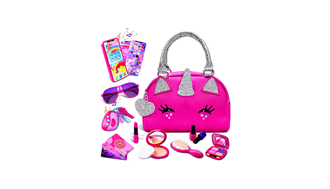 Unicorns Gifts for Girls Purse - Toddler Purse Set Pretend Play