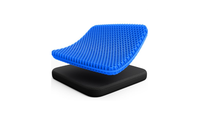 Gel Seat Cushion for Long Sitting Pressure Relief(Super Large&Thick)  -Wheelchair Cushion for Pressure Sores - Coccyx,Sciatica & Tailbone Pain  Relief