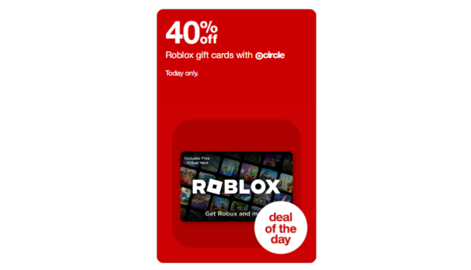 40% Off Roblox Game Cards at Target (In-Store & Online)