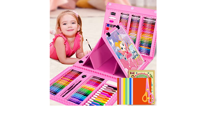 Art Supplies,208 Pack Art Set Drawing Kit for Girls Boys Artist