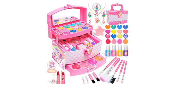 Toys for Girls,Kids-Makeup-Kit for-Girl-Toys for 3 4 5 6 7 8 9 10