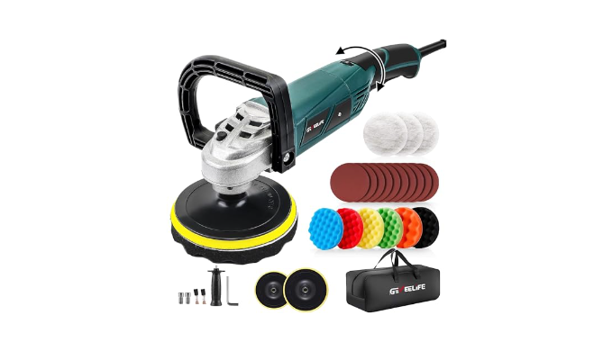 GEVEELIFE Buffer Polisher, 1600W, 7 Variable Speed 1000-3300 RPM Car Buffer  Polisher Waxer with Grip, Detachable Handle for Car Polishing, Waxing -  Coupon Codes, Promo Codes, Daily Deals, Save Money Today