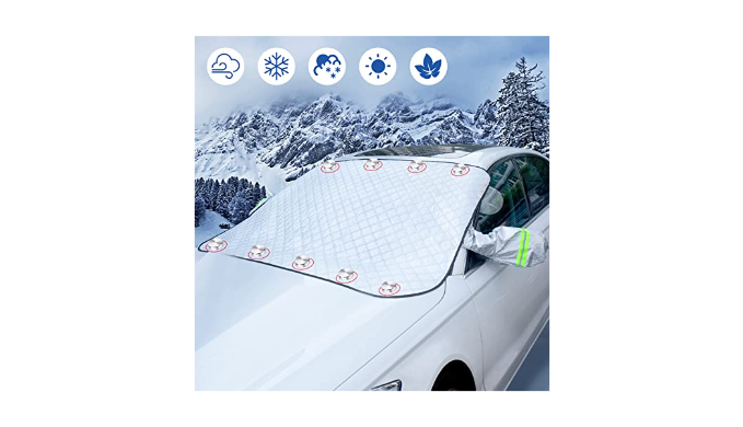 Car Windshield Snow Cover, Car Windshield Cover for Ice and Snow