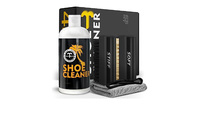 Shoe Cleaner Kit, 13Oz Sneaker Cleaning Kit, White Shoe Cleaner Sneakers  Kit, Shoe Cleaning Kit for White Shoes,Suede Shoe,Tennis  Shoe,Leather,Canvas etc, 2 Shoe Brushes & Microfiber Towel Included -  Coupon Codes, Promo