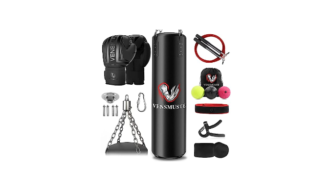 Prorobust Punching Bag For Adults 4ft PU Heavy Boxing Bag Set With 12 Oz Gloves For MMA Kickboxing Boxing Karate Home Gym Traini