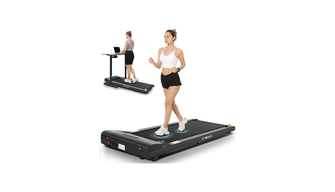 ANCHEER Walking Pad Treadmill Under Desk Folding Treadmill 300lb