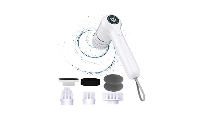 Electric Spin Scrubber, WKY Shower Cleaning Brush, Electric Scrubber Brush  for Cleaning Bathroom, Scrub Brushes for Shower, Shower Bathroom Cleaner  Brush, 6 Shower Scrubber Heads, Dual Speeds - Coupon Codes, Promo Codes