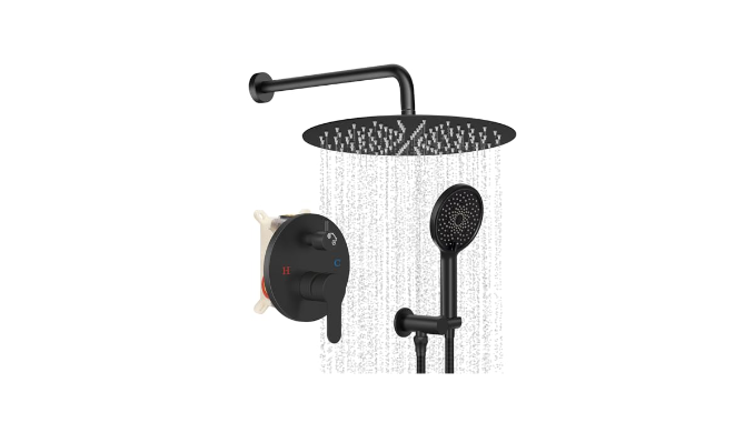 Baetuy 10 Inch Shower Faucet Set, High Pressure Shower Head and ...