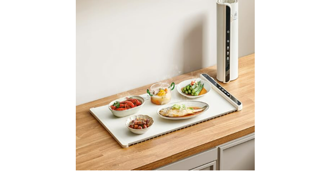 Food Warming Mat, ITRUSOU Electric Warming Tray Full Surface Heating To Keep Food Warm Or Thawing, Versatile Food Warmer With 3 Temperature Setting Parties Buffets Gatherings Holid