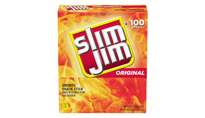 Slim Jim Original Smoked Meat Sticks, Keto Friendly, 44 oz. 100-Count