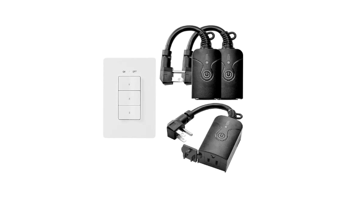 Outdoor Wireless Remote Control Outlets(3 Receiver, 1 Remote ...
