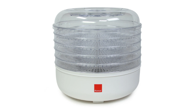 Ronco 5-Tray Dehydrator, Food Preserver, Quiet Dehydrating and Easy to ...