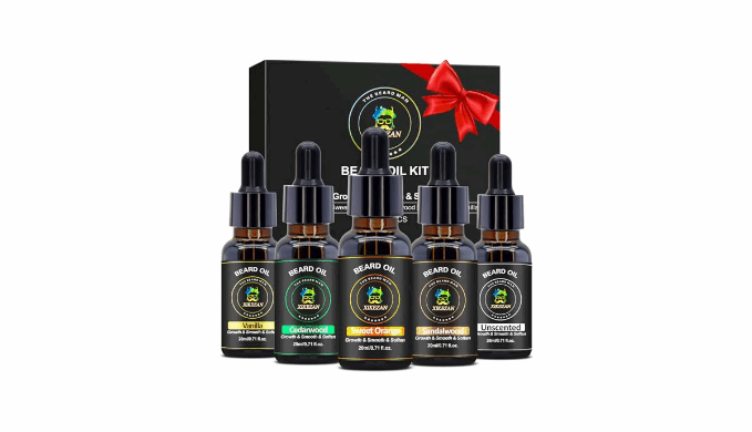 【4CD】SAGE FRANCIS EPIC BREAD MEN セット XIKEZAN 5 Pack Beard Oil Set w/Sandalwood, Orange, Vanilla
