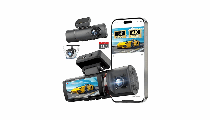 Viofo Dash Cam 4k Full Uhd Car Camera Dash Cam Front And Rear
